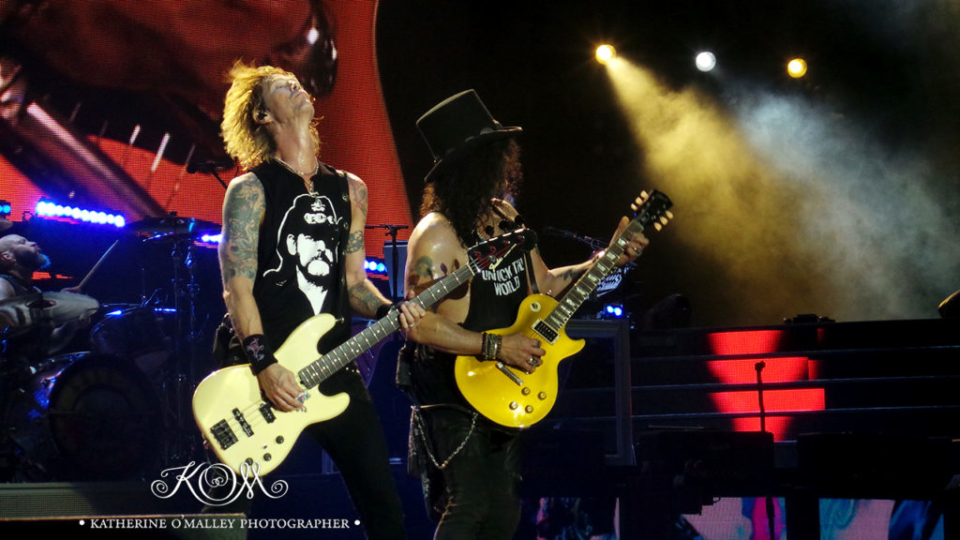 Guns N' Roses @ QSAC. Shot from VIP Area on Samsung Galaxy camera. © katherine o'malley, 2018
