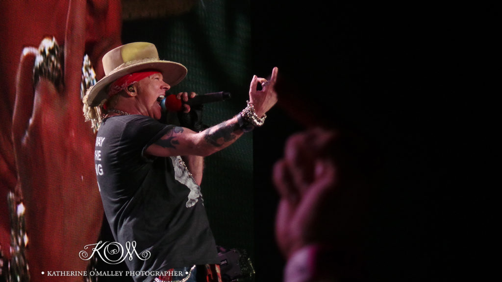 Guns N' Roses @ QSAC. Shot from VIP Area on Samsung Galaxy camera. &copy; katherine o'malley, 2018